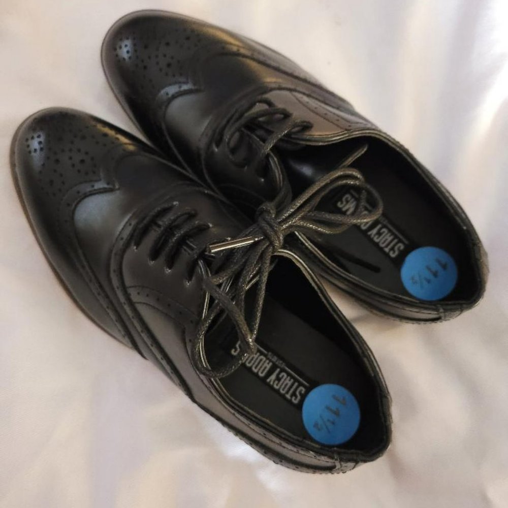 ST ADAMS BOYS DRESS SHOE BLACK